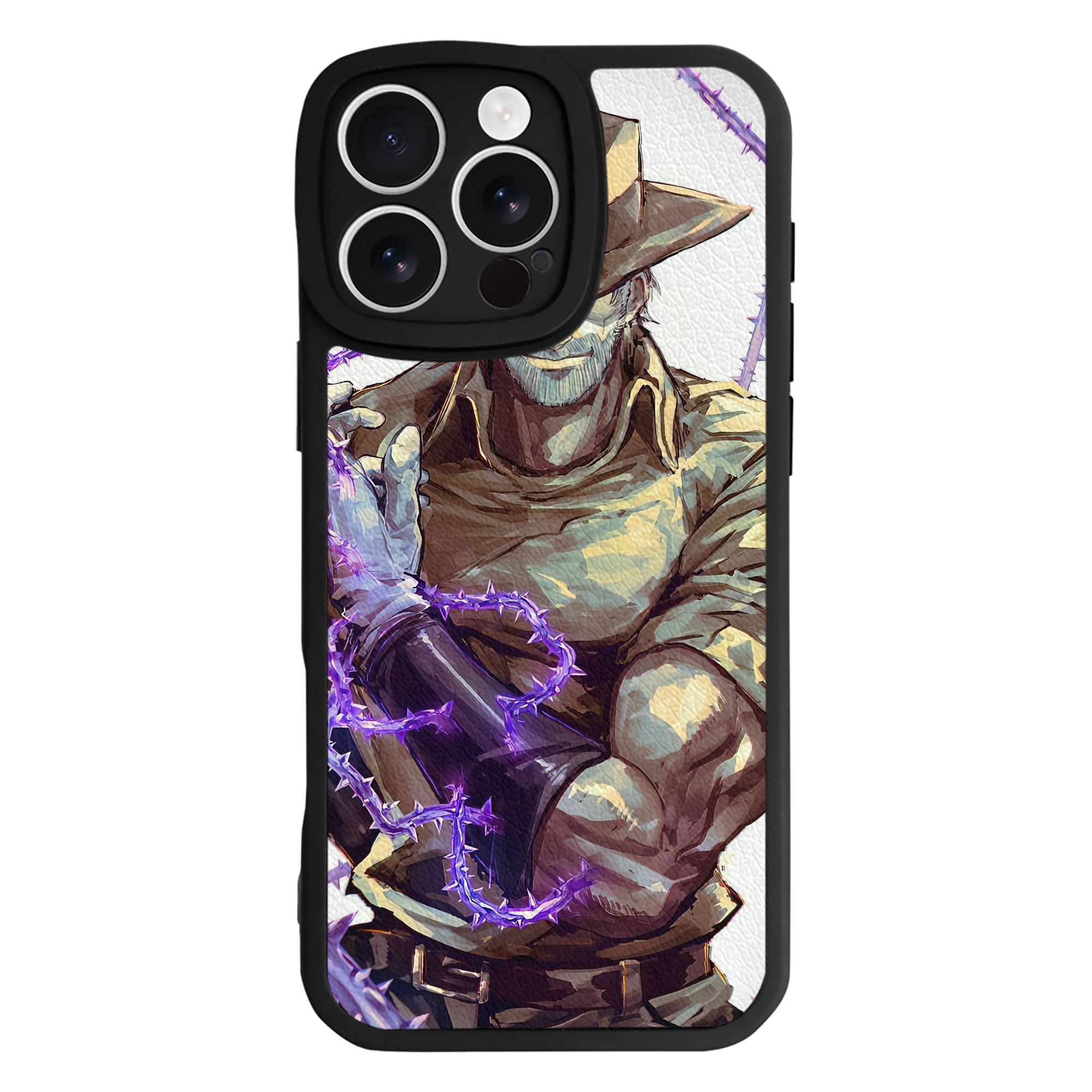 （画像用） ジョジョの奇妙な冒険 JoJo's Bizarre Adventure 【iPhone 16シリーズ対応】シリコンスマホケース（レザー調） 材質：シリコン